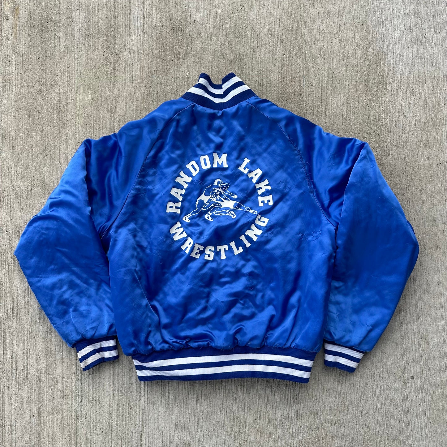 Chain Stitch Random Lake Wrestling Jacket S