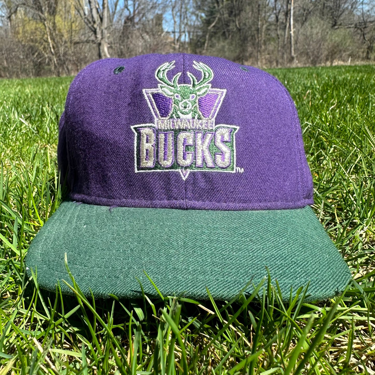 Made in USA New Era Milwaukee Bucks Fitted 7 3/8