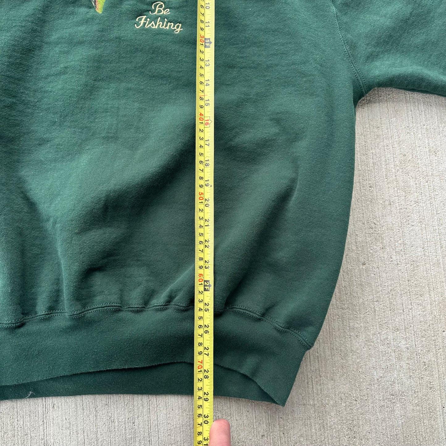 Fishing Crewneck XXL Made in USA