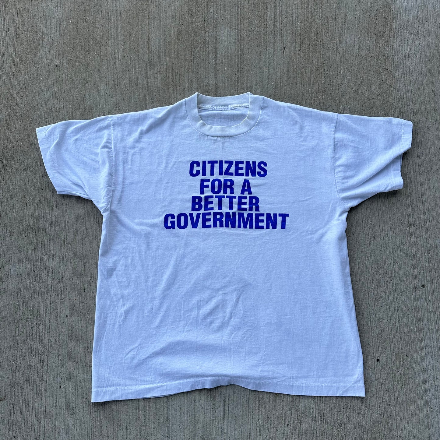 Single Stitch Citizens For a Better Government T-Shirt (see measurements)