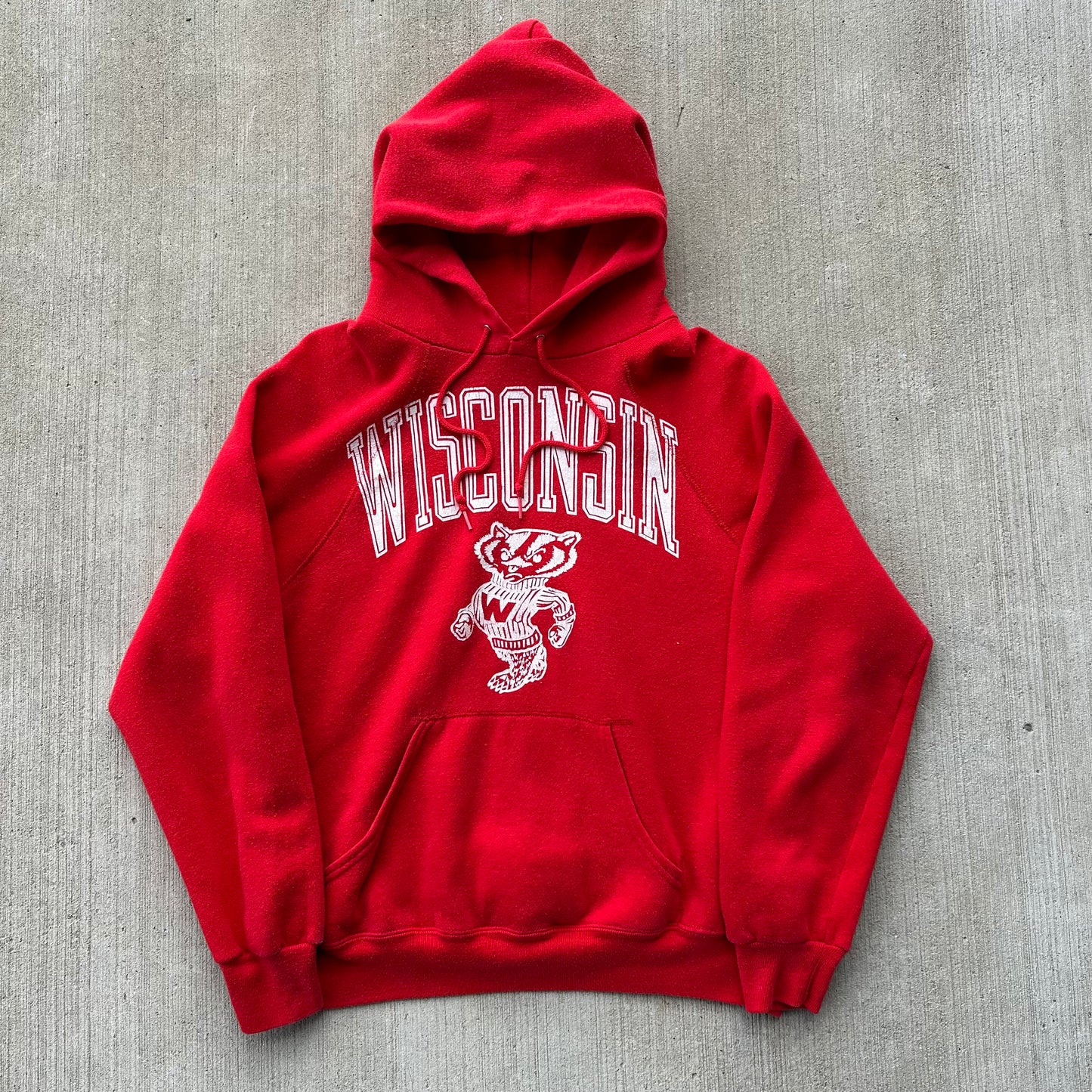 Wisconsin Badgers Raglan Hoodie (see measurements)