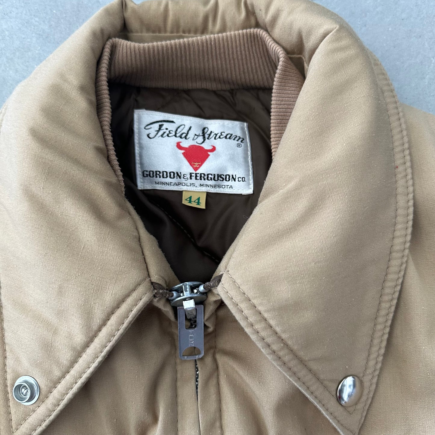 Field and Stream Jacket Talon Zipper 44