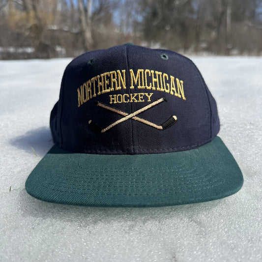 Northern Michigan Hockey Snap Back Hat Made in USA