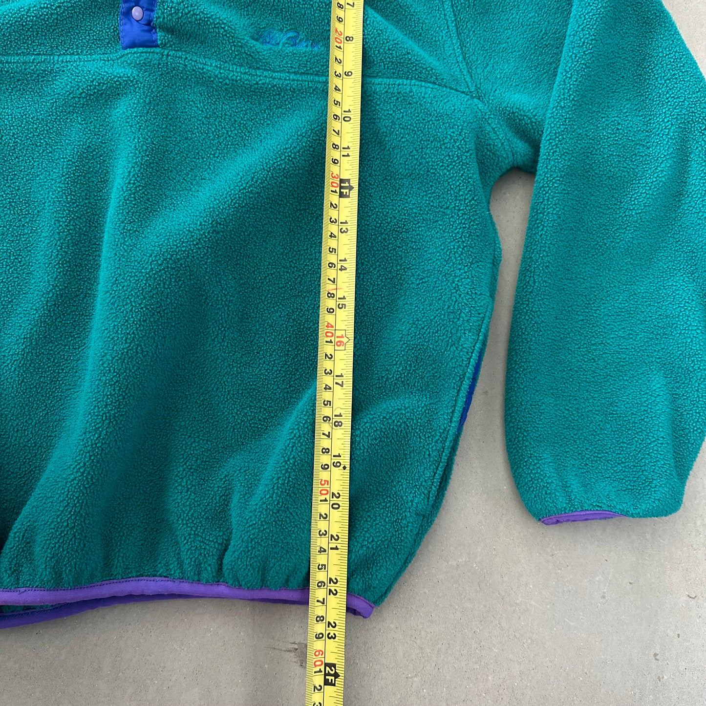 LL Bean Snap T Fleece Made in USA S