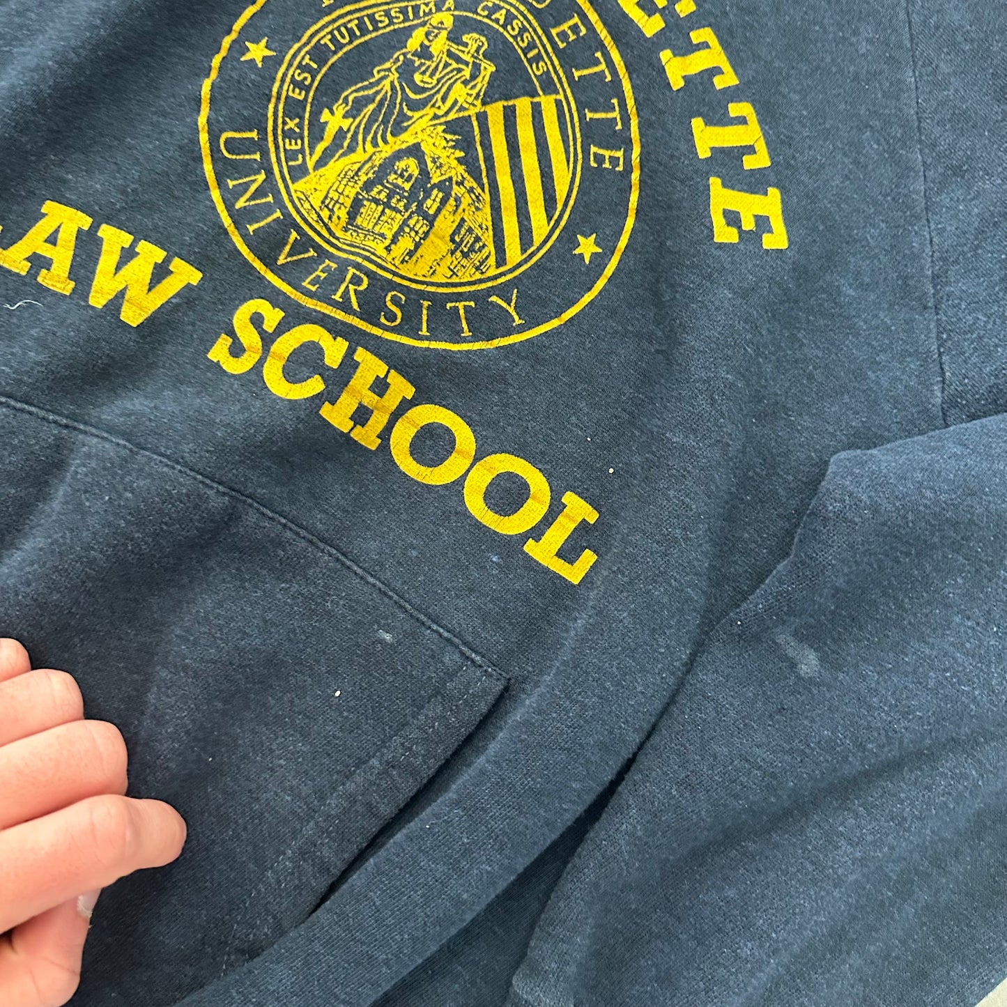 Marquette Law School Raglan Hoodie XL