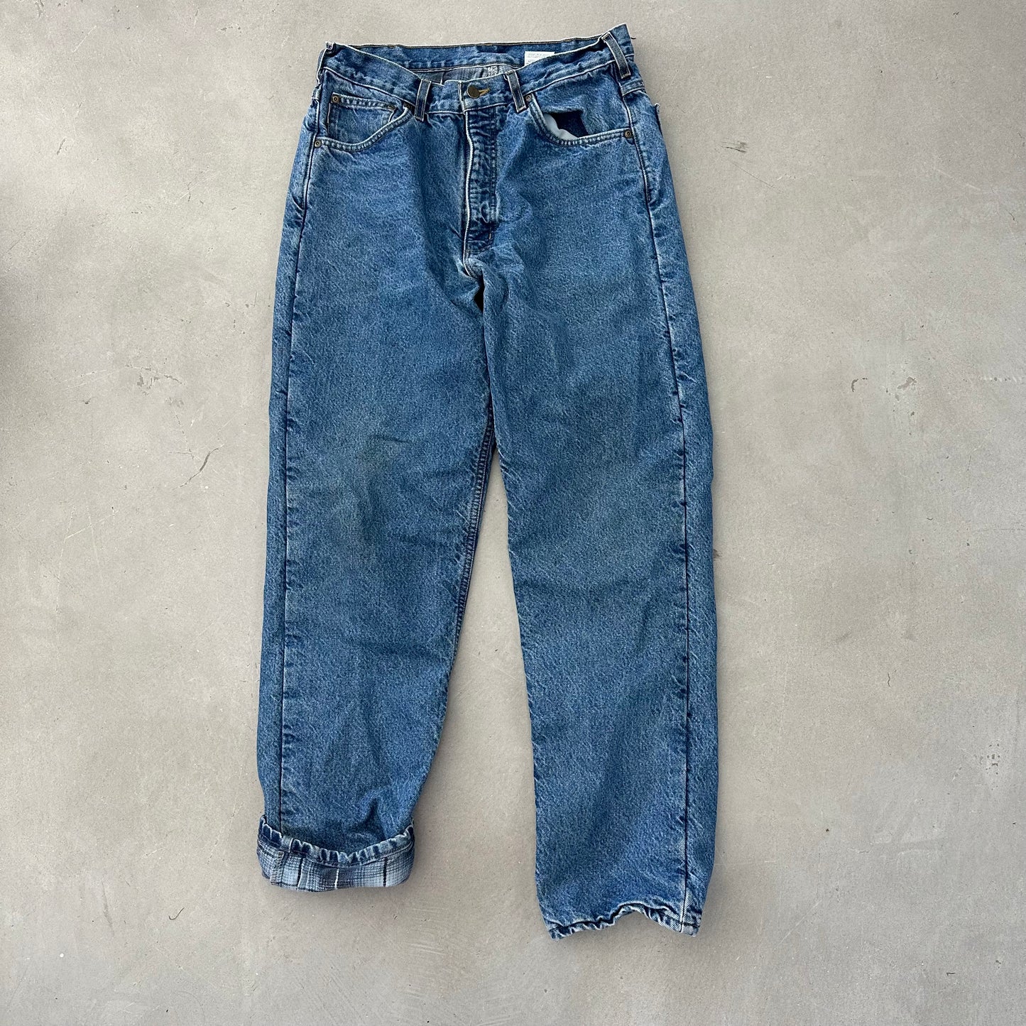 Carhartt Flannel Line Jeans 34x32 (see measurements)