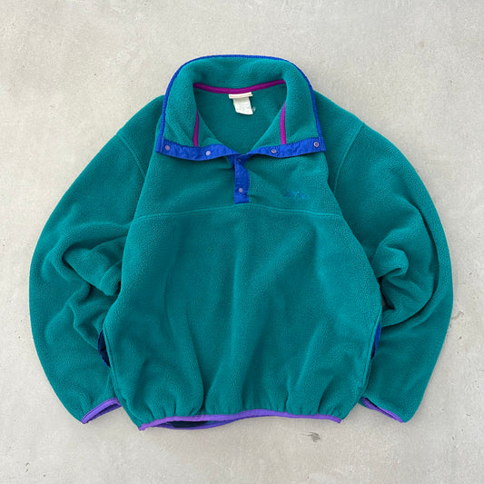 LL Bean Snap T Fleece Made in USA S